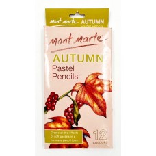 Mont Marte Autumn Pastel Pencils / 12 Pcs